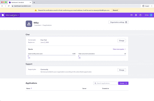 Tutorial Create application
