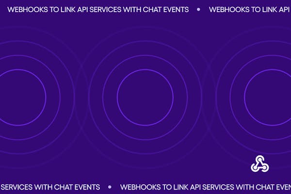 How to use webhooks to link API services with chat events