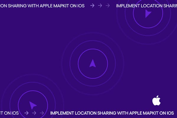 Implement location sharing with Apple Map Kit on i OS
