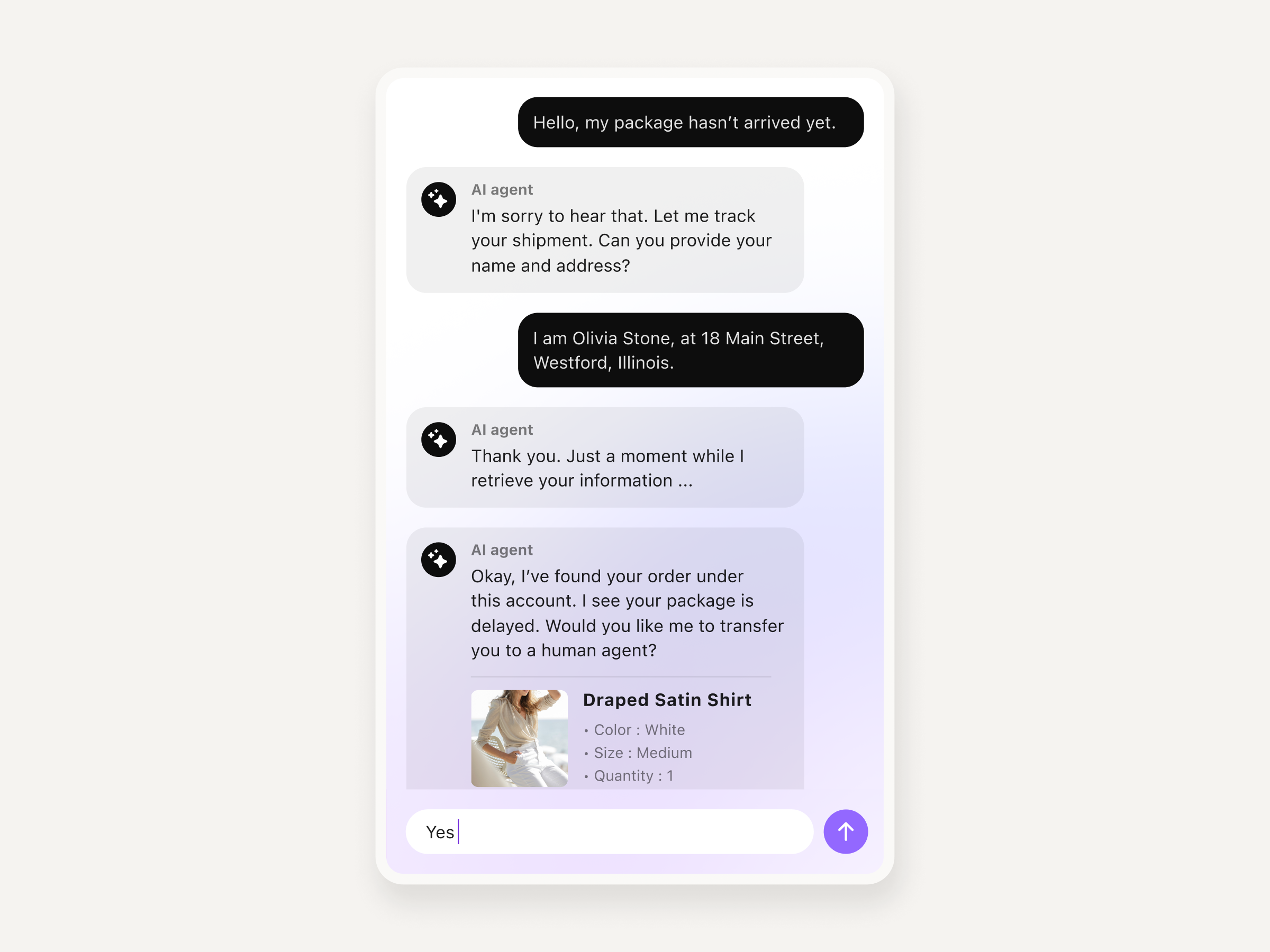 Sendbird AI agent