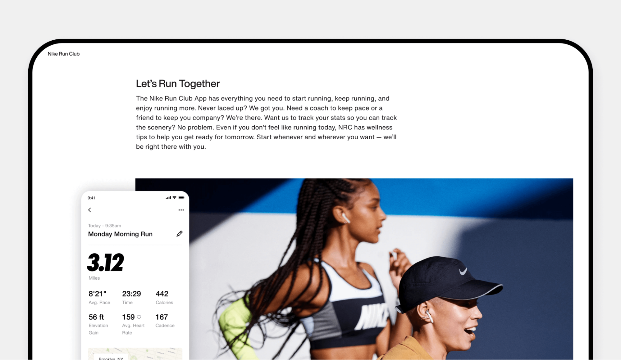 A screenshot of Nike Run Club