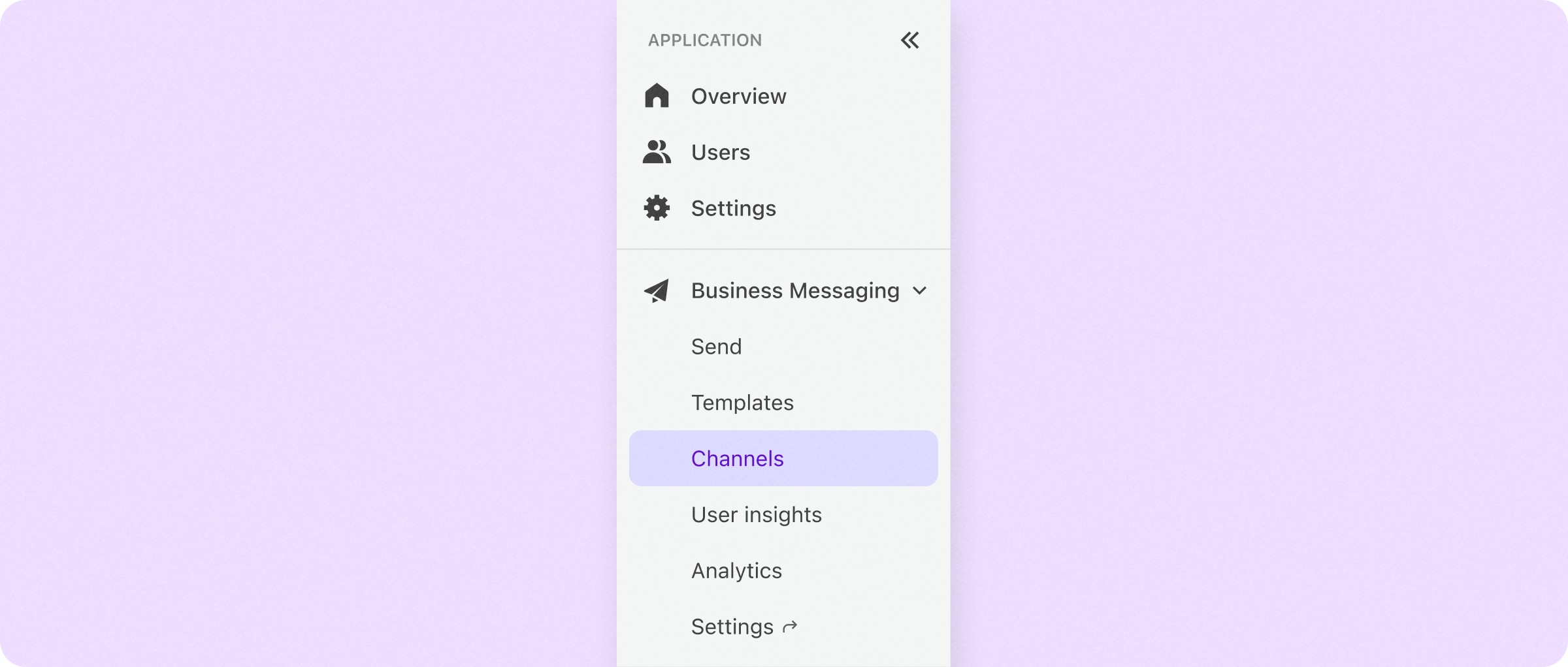 To create a messaging Channel, go to the Sendbird Dashboard